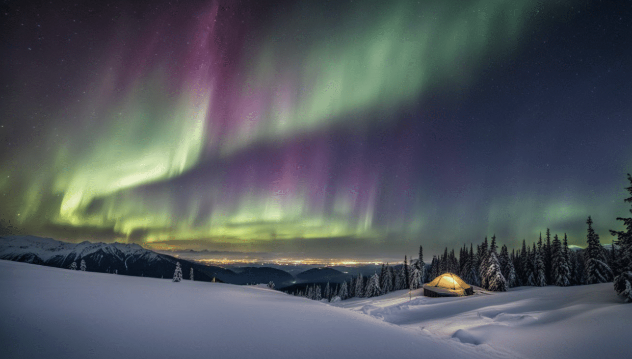 aurora borealis in washington inn